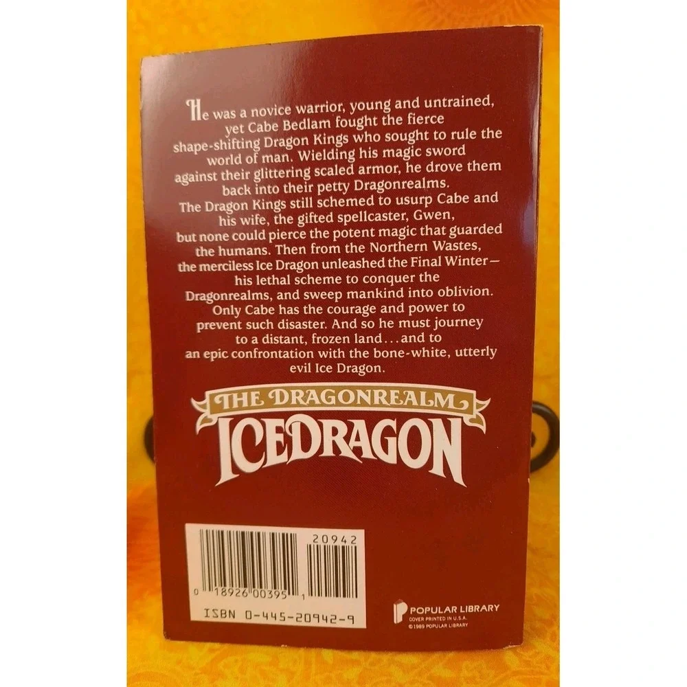 The Dragonrealm: Ice Dragon - Paperback By Knaak, Richard A. First Edition 1989